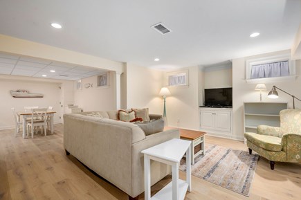 Chatham Cape Cod vacation rental - The lower level living room is the perfect space to have a movie night or watch your favorite team