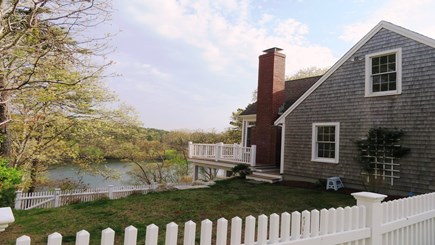 Chatham Cape Cod vacation rental - Fenced yard directly off deck