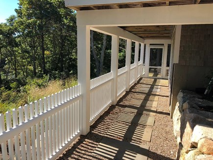 Chatham Cape Cod vacation rental - Access out back to the porch - (completely fenced) basement and outdoor shower!
