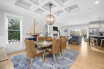 West Dennis Cape Cod vacation rental - Open concept dining area, living room, and kitchen