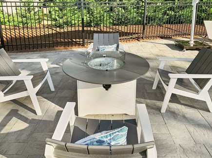 West Dennis Cape Cod vacation rental - Fire pit by the pool