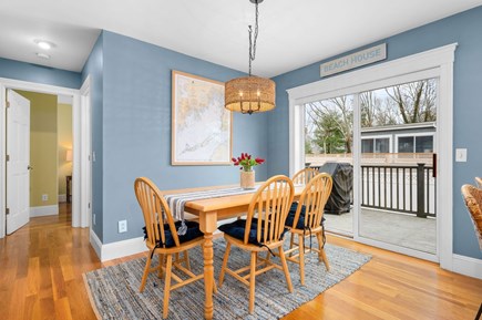 Bourne Cape Cod vacation rental - Dining area with slider to the deck