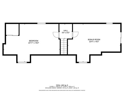 Bourne Cape Cod vacation rental - 2nd Floor floor plan