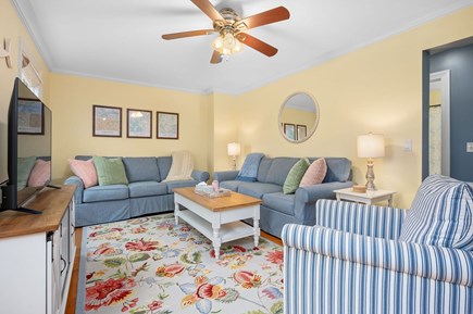 Bourne Cape Cod vacation rental - Entry into living room with TV