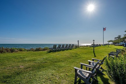 South Yarmouth Cape Cod vacation rental - Seating within A overlooking the beach bluff.