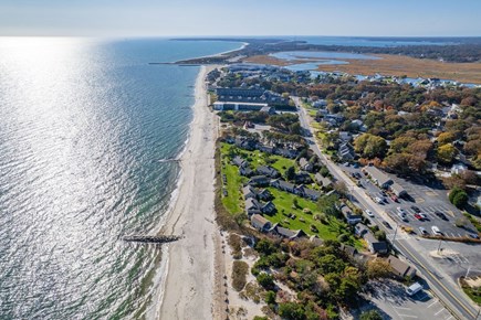 South Yarmouth Cape Cod vacation rental - Aerial view of the property as seen surrounding South Shore Drive in Yarmouth.