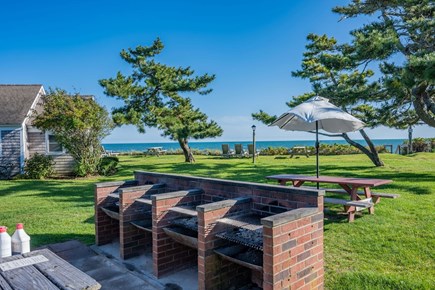 South Yarmouth Cape Cod vacation rental - BBQ and picnic space within the common area of B.