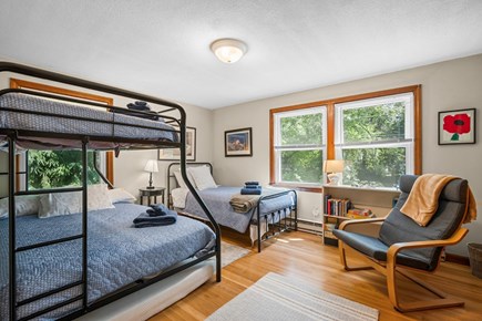 Sandwich Cape Cod vacation rental - Bedroom 2- Bunk bed with twin over Full and single twin- Main level