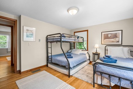 Sandwich Cape Cod vacation rental - Bedroom 2- Bunk bed with twin over Full and single twin- Main level