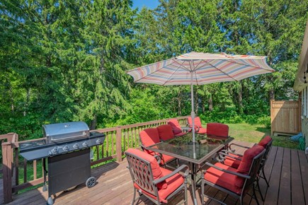 Sandwich Cape Cod vacation rental - Spacious Patio with Plenty of Seating with gas grill