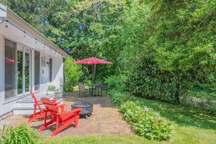 Sandwich Cape Cod vacation rental - Patio with Comfortable Seating and Fire pit