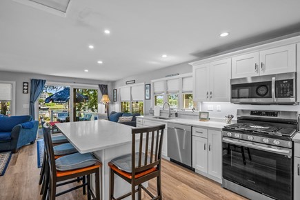 Mashpee Cape Cod vacation rental - Kitchen island with seating
