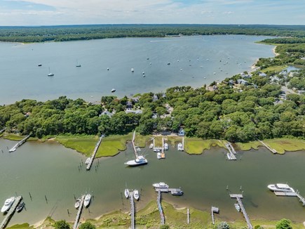 Mashpee Cape Cod vacation rental - Aerial of the dock