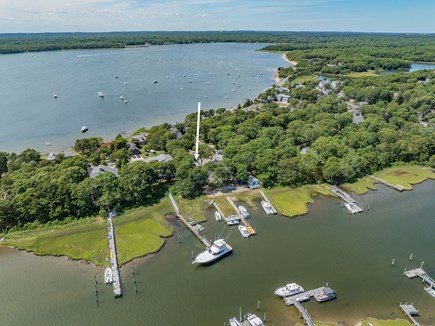 Mashpee Cape Cod vacation rental - Aerial of the dock