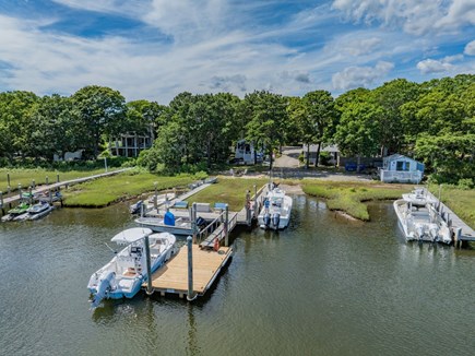 Mashpee Cape Cod vacation rental - Aerial of the dock
