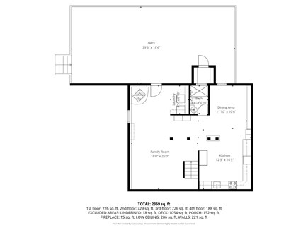 Mashpee Cape Cod vacation rental - Lower level floor plan