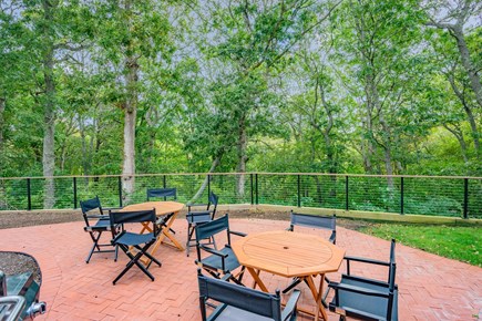 Centerville Cape Cod vacation rental - Backyard patio perfect for outdoor meals