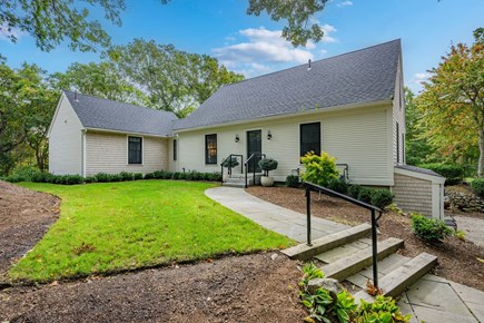 Centerville Cape Cod vacation rental - Stairs leading up to the entryway, welcoming guests into the home.
