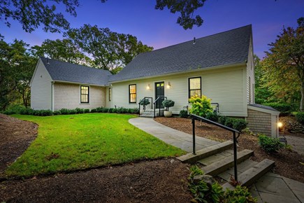 Centerville Cape Cod vacation rental - Stairs leading up to the entryway, welcoming guests into the home.