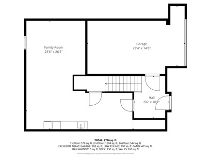 Centerville Cape Cod vacation rental - Ground level floor plan