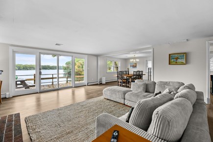 Centerville Cape Cod vacation rental - Upper-level living room with amazing water view