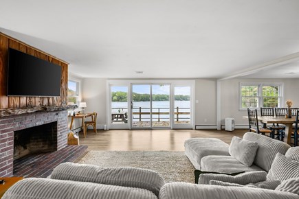 Centerville Cape Cod vacation rental - Upper-level living room with amazing water view