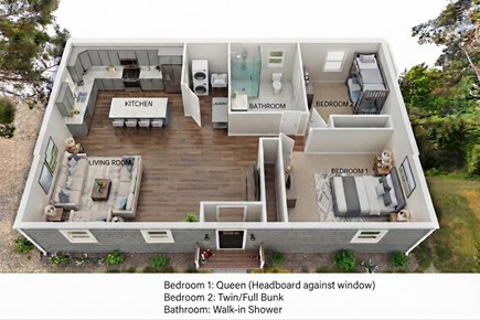 Pocasset Cape Cod vacation rental - Floor plan