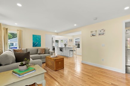 Pocasset Cape Cod vacation rental - Living room looking toward kitchen