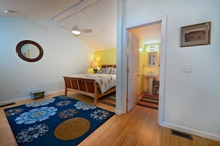 Brewster Cape Cod vacation rental - Primary Bedroom seen from Deck Doorway