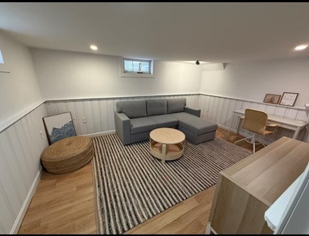 Yarmouth Cape Cod vacation rental - Finished basement with (update: Has TV now) and work desk