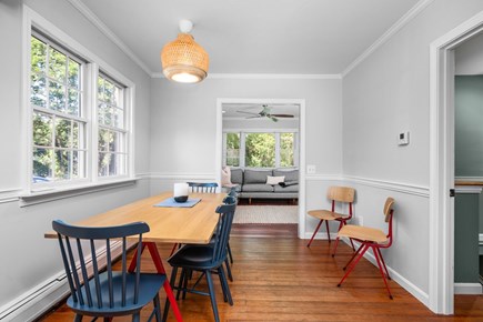 Yarmouth Port Cape Cod vacation rental - Dining area viewing livingroom