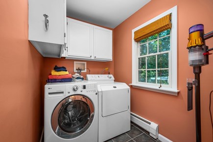 Yarmouth Port Cape Cod vacation rental - wash and dryer located in the half bath