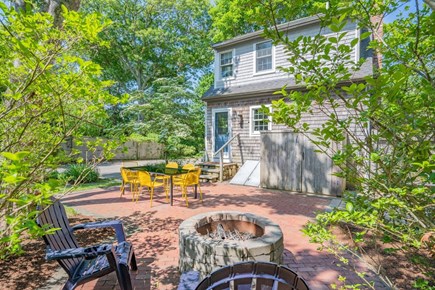 Yarmouth Port Cape Cod vacation rental - Fire pit in back backyard