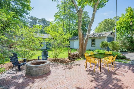 Yarmouth Port Cape Cod vacation rental - Back patio  with firepit