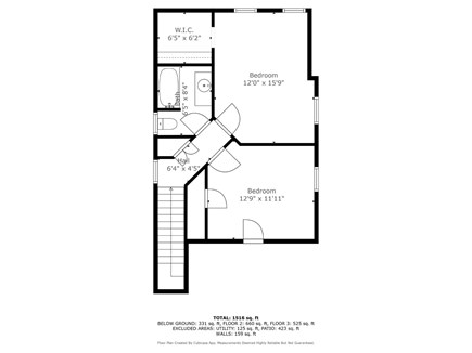 Yarmouth Port Cape Cod vacation rental - Floor plan of second floor