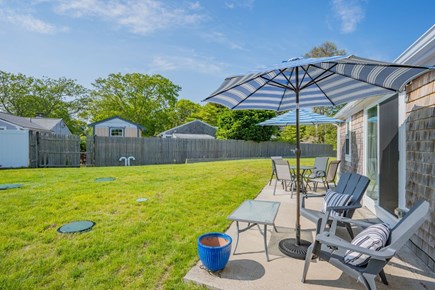 West Dennis Cape Cod vacation rental - Sitting area on the back patio