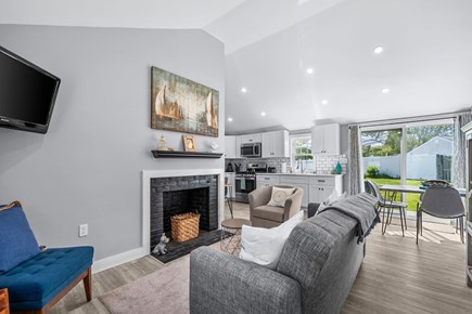 West Dennis Cape Cod vacation rental - Cozy Livingroom with comfortable seating