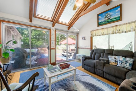 West Yarmouth Cape Cod vacation rental - Sitting room with access to the exterior deck
