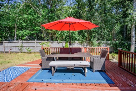 West Yarmouth Cape Cod vacation rental - Outdoor dining area where you can enjoy your meals al fresco