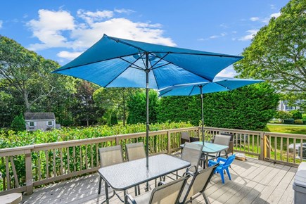 Harwich Cape Cod vacation rental - Back deck with seating