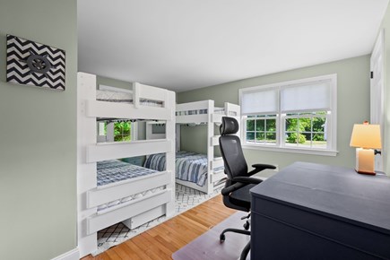 Yarmouth Port Cape Cod vacation rental - Bedroom 2- 4 Twins- First floor