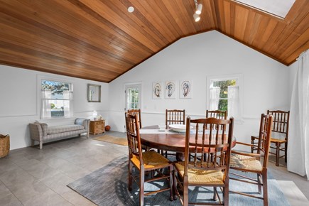 South Yarmouth Cape Cod vacation rental - Dining area with seating for 8 people
