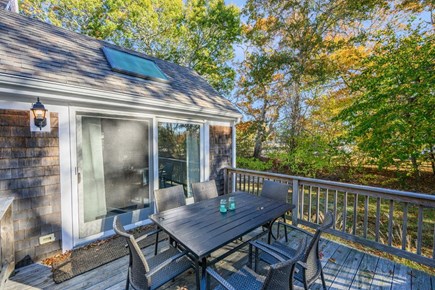 South Yarmouth Cape Cod vacation rental - Outdoor dining on the deck