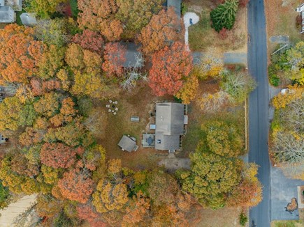 South Yarmouth Cape Cod vacation rental - Aerial views showcase the property and its outdoor spaces.