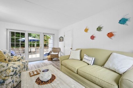 Harwich Cape Cod vacation rental - Sitting area with a view of the back patio