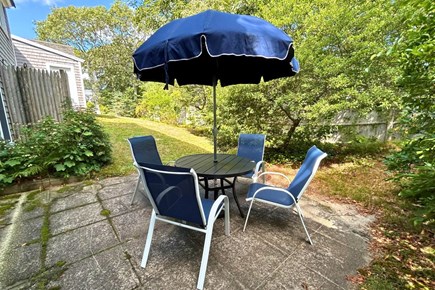 Harwich Port Cape Cod vacation rental - Outdoor dining area with seating for 4