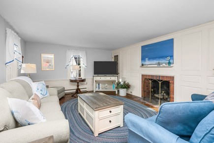 Harwich Port Cape Cod vacation rental - Living room with ample seating