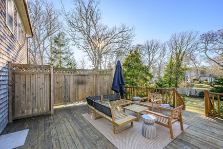 Harwich Cape Cod vacation rental - Deck offers outdoor seating and outdoor shower