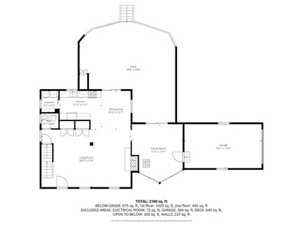 Harwich Cape Cod vacation rental - Floor plan- Main Level