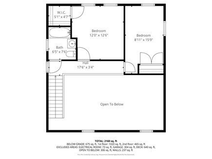 Harwich Cape Cod vacation rental - Floor plan- Upper Level
